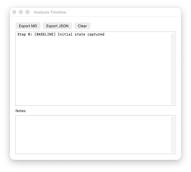 theMechanix timeline window